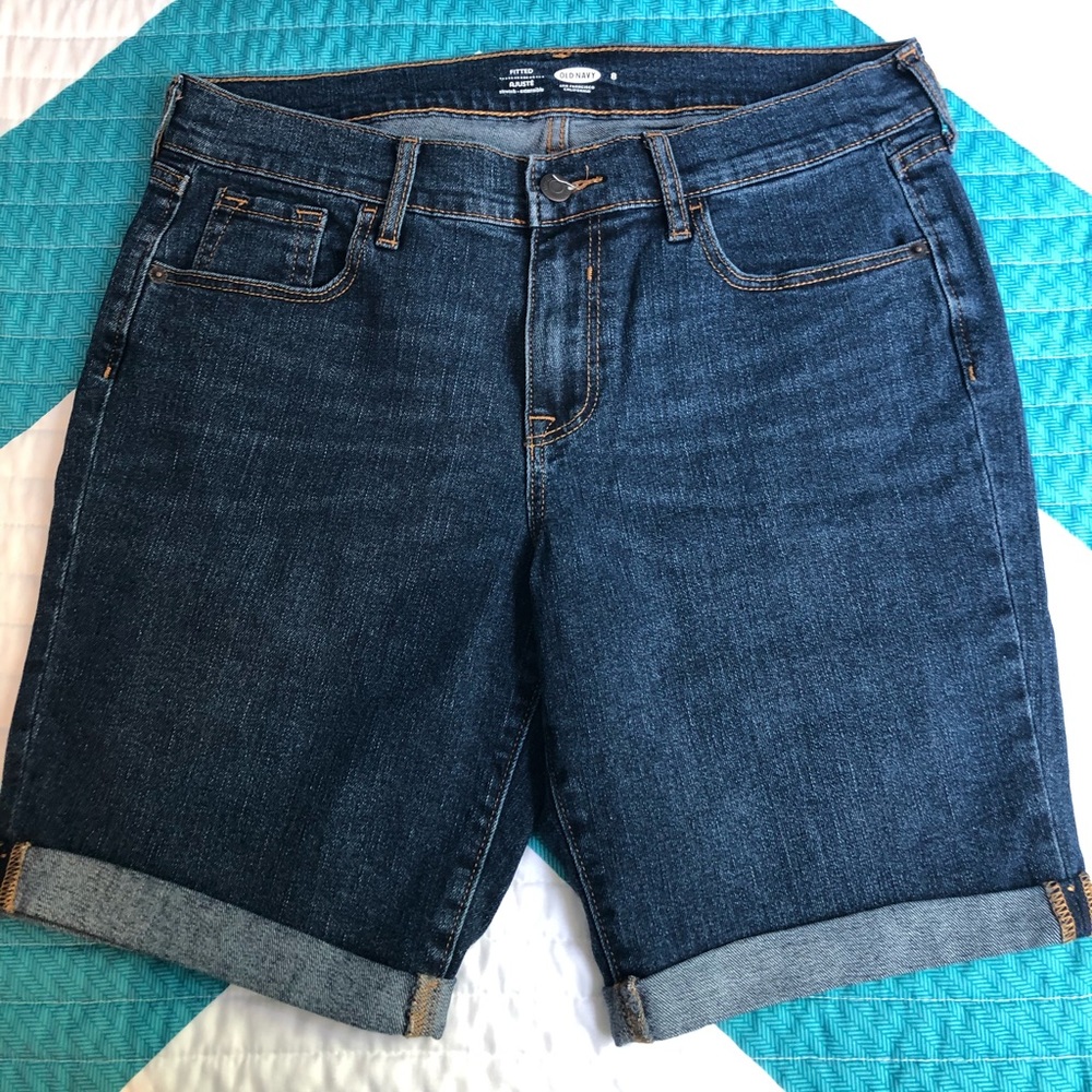 Denim Bermuda shorts